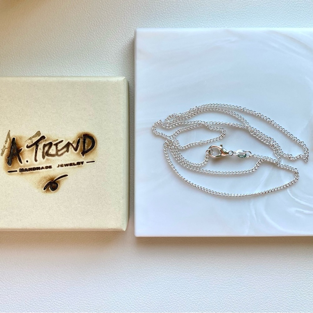 2mm regular Sterling Silver Chain Necklace